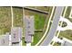 Overhead image showing the home, roof, fenced in back yard, and location in the neighborhood at 29245 Fedora Cir, Brooksville, FL 34602