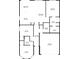 Detailed floor plan showing layout of living room, kitchen, bedrooms, bathrooms, office and garage at 3025 Winglewood Cir, Lutz, FL 33558