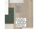 An array of design selections including cabinets, tile, flooring, and countertops creating a cohesive aesthetic at 31504 Hayman Loop, Wesley Chapel, FL 33545