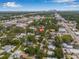 Aerial view of property's location, near school, commercial area, and skyline, providing convenient access to amenities at 5101 N Suwanee Ave, Tampa, FL 33603