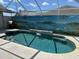Sparkling pool and patio area with scenic mural backdrop at 5494 Sabal Trace Dr, North Port, FL 34287