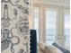 Detailed wallpaper featuring nautical themes in bedroom at 611 1St S Ave, Tierra Verde, FL 33715