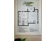 Floor plan highlighting gourmet kitchen, designer bathrooms, private patio, and fitness center at 702 Lyndhurst St # 822, Dunedin, FL 34698
