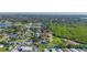A picturesque aerial perspective captures the community's serene setting and tree-lined streets at 7400 Locust Ne St, St Petersburg, FL 33702