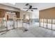 Spacious kitchen area with tile flooring awaiting renovation at 7400 Locust Ne St, St Petersburg, FL 33702