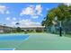 Community tennis court with basketball hoop at 9209 Seminole Blvd # 13, Seminole, FL 33772
