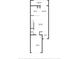Precise floor plan highlighting the layout of the living spaces on the first floor with access to patio and garage at 9768 Pembrooke Pines Dr, Sun City Center, FL 33573