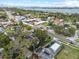 Community aerial showcasing neighborhood streets, nearby businesses and residential homes with easy access at 1004 Osage St, Clearwater, FL 33755