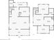 Detailed floor plan showcasing layout with living room, kitchen, bedrooms, bathrooms, laundry, and stairways on two floors at 108 5Th Ave, St Pete Beach, FL 33706