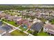 Aerial view of homes in a residential community, showcasing yards and community layout at 11024 Purple Martin Blvd, Riverview, FL 33579