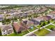 An aerial view of a residential neighborhood with homes and lush landscaping at 11024 Purple Martin Blvd, Riverview, FL 33579