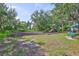 A playground area with slides, swings, and mature trees at 11438 Ivy Flower Loop, Riverview, FL 33578