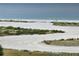Picturesque sandy beach with tire tracks and coastal plants, offering a serene waterfront setting at 1230 Gulf Blvd # 601, Clearwater Beach, FL 33767