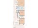 Detailed floor plan showcasing the layout of the home, including the placement of bedrooms, bathrooms, and living spaces at 1325 Custer Bayou St, Ruskin, FL 33570