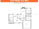 Detailed floor plan showcasing the layout of the home with labeled rooms and dimensions at 1632 Ridge Top Way, Clearwater, FL 33765