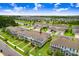 Aerial view of the townhome, showcasing its location in a well-planned community at 17378 Cruiser Bnd, Land O Lakes, FL 34638