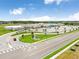 Aerial view of Beulah Elementary School, with easy access and well-maintained grounds at 17378 Cruiser Bnd, Land O Lakes, FL 34638