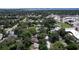 A sprawling aerial view of the neighborhood, showcasing lush greenery and nearby shopping at 1924 48Th S St, St Petersburg, FL 33711
