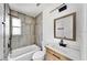 Remodeled bathroom with new fixtures at 1924 48Th S St, St Petersburg, FL 33711