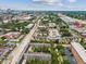 An aerial view of the property showing the proximity to the city skyline at 2010 E Palm Ave # 14303, Tampa, FL 33605
