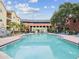 Enjoy the community pool with clear water and plenty of space to swim and lounge on the sun deck at 2010 E Palm Ave # 14303, Tampa, FL 33605