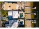 Aerial view of property highlighting the home, pool, private dock, and waterfront location at 3319 Bayshore Ne Blvd, St Petersburg, FL 33703