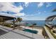 Gorgeous pool and dock on the water; excellent place to relax and enjoy the views at 3319 Bayshore Ne Blvd, St Petersburg, FL 33703