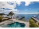 Gorgeous pool and dock on the water; excellent place to relax and enjoy the views at 3319 Bayshore Ne Blvd, St Petersburg, FL 33703