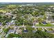 An aerial view of the neighborhood featuring lush greenery and neighborhood streets at 4220 E Regnas Ave, Tampa, FL 33617