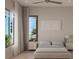 Bedroom with hardwood floors, large windows and neutral decor at 4535 26Th S Ave, St Petersburg, FL 33711