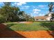Lush backyard with patio, perfect for outdoor entertaining and enjoying the serene surroundings at 512 Crystal Grove Blvd, Lutz, FL 33548