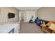 Bedroom with a trundle bed and an exercise machine at 512 Crystal Grove Blvd, Lutz, FL 33548