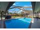 A screened-in pool area, perfect for staying cool and relaxing in the Florida sun at 512 Crystal Grove Blvd, Lutz, FL 33548