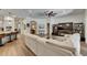 Comfortable living room showcasing an open floor plan with neutral colors and modern furniture at 5804 Terncrest Dr, Lithia, FL 33547