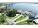 Beautiful aerial view showcases waterfront homes boasting boat access and pristine landscaping at 6663 Bayou Grande Ne Blvd, St Petersburg, FL 33702
