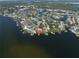 Aerial view of the homes on the water and throughout this quiet neighborhood at 6663 Bayou Grande Ne Blvd, St Petersburg, FL 33702