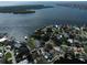 Stunning aerial view of waterfront homes, docks and beautiful bay in a sought after community at 6663 Bayou Grande Ne Blvd, St Petersburg, FL 33702