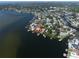 Aerial view of this waterfront community with mature trees at 6663 Bayou Grande Ne Blvd, St Petersburg, FL 33702