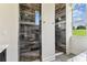 Close-up of tiled walk-in shower with mosaic accents and modern fixtures in bathroom at 6707 Josie Dr, Seffner, FL 33584