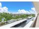 Scenic view from balcony showing building and parking area at 8198 Terrace Garden Dr # 511, St Petersburg, FL 33709