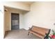 Cozy front porch with a bench, providing a welcoming entrance to the home at 8198 Terrace Garden Dr # 511, St Petersburg, FL 33709