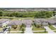 Overhead shot of a neighborhood with a pond, highlighting the property's ideal location and community amenities at 9514 Channing Hill Dr, Sun City Center, FL 33573