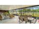 Spacious screened patio with dining and lounge areas, perfect for outdoor entertaining and relaxation at 9514 Channing Hill Dr, Sun City Center, FL 33573
