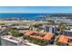 Expansive coastal aerial view showcases the property's proximity to the airport and waterfront amenities at 100 4Th S Ave # 312, St Petersburg, FL 33701