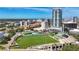 Overhead shot of green sports field, part of vibrant neighborhood near downtown area at 100 4Th S Ave # 312, St Petersburg, FL 33701