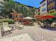 Landscaped courtyard with multiple lounge areas and seating arrangements at 100 4Th S Ave # 312, St Petersburg, FL 33701