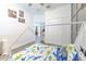 This bedroom features a patterned wall and a tent bed with space to play at 11336 Callaway Pond Dr, Riverview, FL 33579