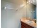 Bathroom featuring a vanity, sink, and neutral paint at 12121 Tree Haven Ave, Gibsonton, FL 33534