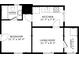 Layout of this home showing the bathroom, kitchen, bedroom, living room and laundry room at 1510 W Powhatan Ave, Tampa, FL 33603