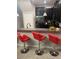 Kitchen bar featuring granite counters and seating at 17361 Old Tobacco Rd, Lutz, FL 33558